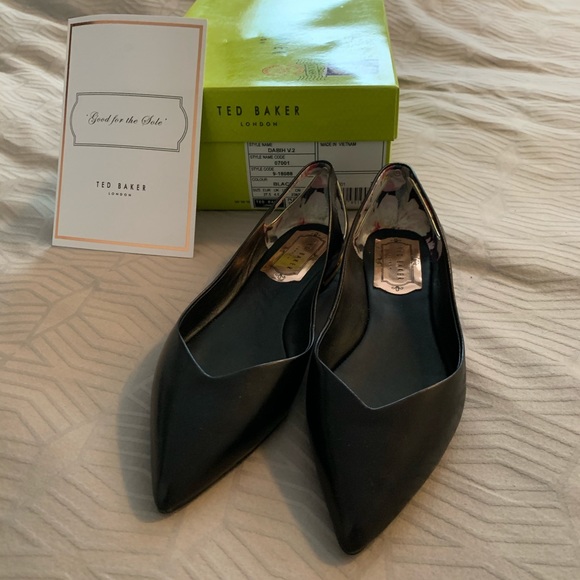 ted baker london dabih leather cutout flat